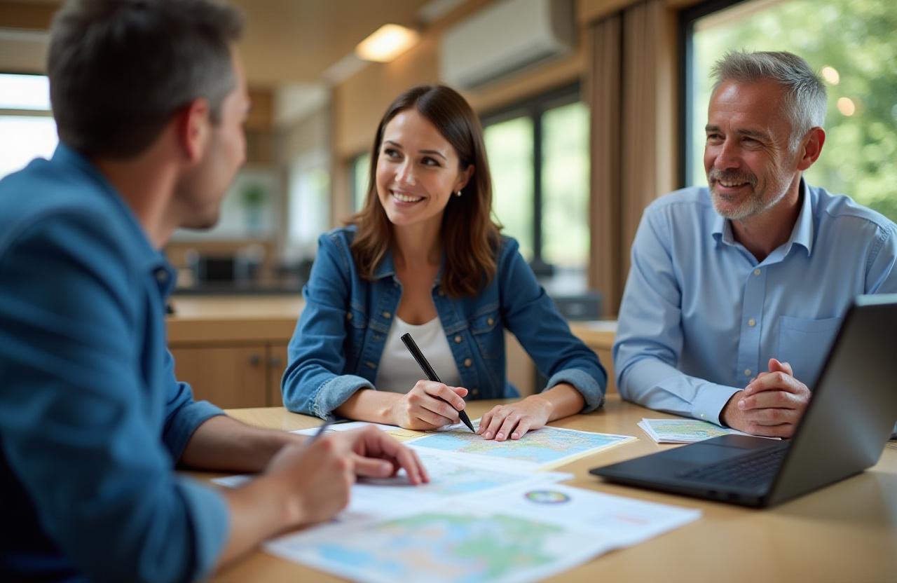 Travel advisor planning custom rail itinerary